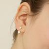 [Silver 925] Pearl Cubic Heart Ear Jacket Earrings_EC1729