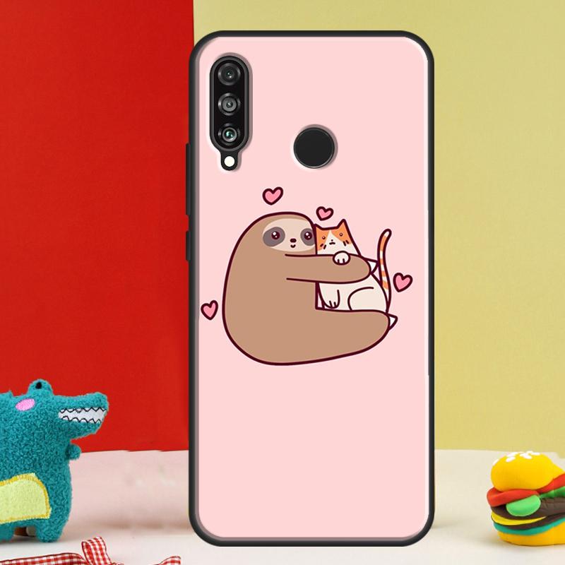 Sloth Cute Animal For Huawei Nova 9 10 SE 12i 12s 11i 5T Y91 Y90 Y60 Y70 Y72 Y61 P60 Pro P20 P30 P40 Lite Case
