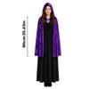 1Pc Velvet Hooded Cape, Halloween Cloak Robe Unisex Witch And Elf Cosplay Accessory Suitable For Costume Masquerades, Devil And Vampire Dark Outfits