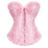 Elegant Satin Corset with Sweetheart Neckline and Ruffled Edges