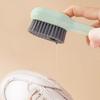 1-6pcs Shoes Brush Automatic Liquid Discharge Multifunction Press Out Shoes Cleaner Soft Bristles Clothes Brushes Cleaning Tool