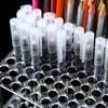 Large Capacity Clear/Black Acrylic Pen Holder For Artists Crafters With 96 Hole Easy Assembly Multipurpose Pen Holder