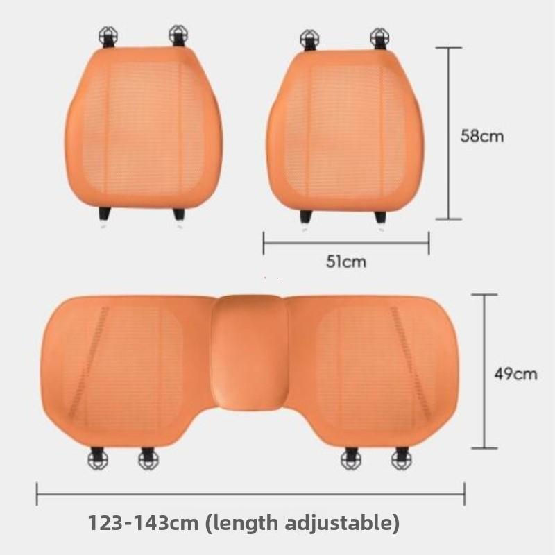 Vylepšený nový potah na autosedačku Letní chladivý polštář Větrání Čtyřsezónní Univerzální potah na sedadlo Plně kryjící Komfortní polštář