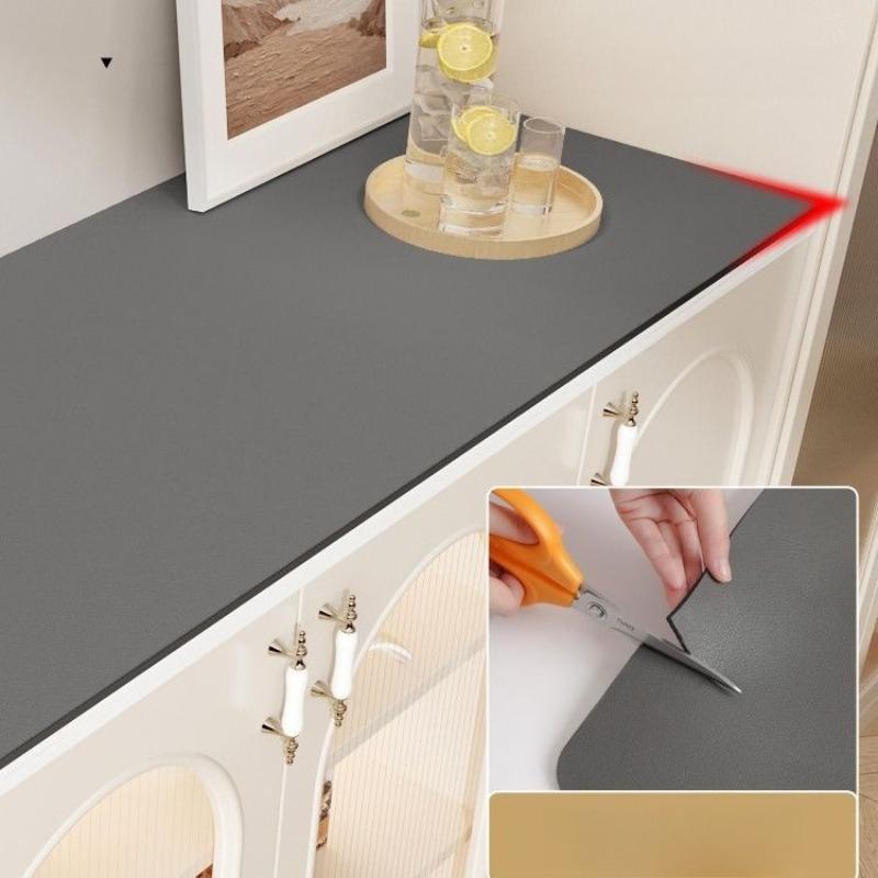 Simple Window Edge Pads Solid Color Countertop Protection Mats Trimmable Window Sill Pad Household Water Absorbing Quick Drying