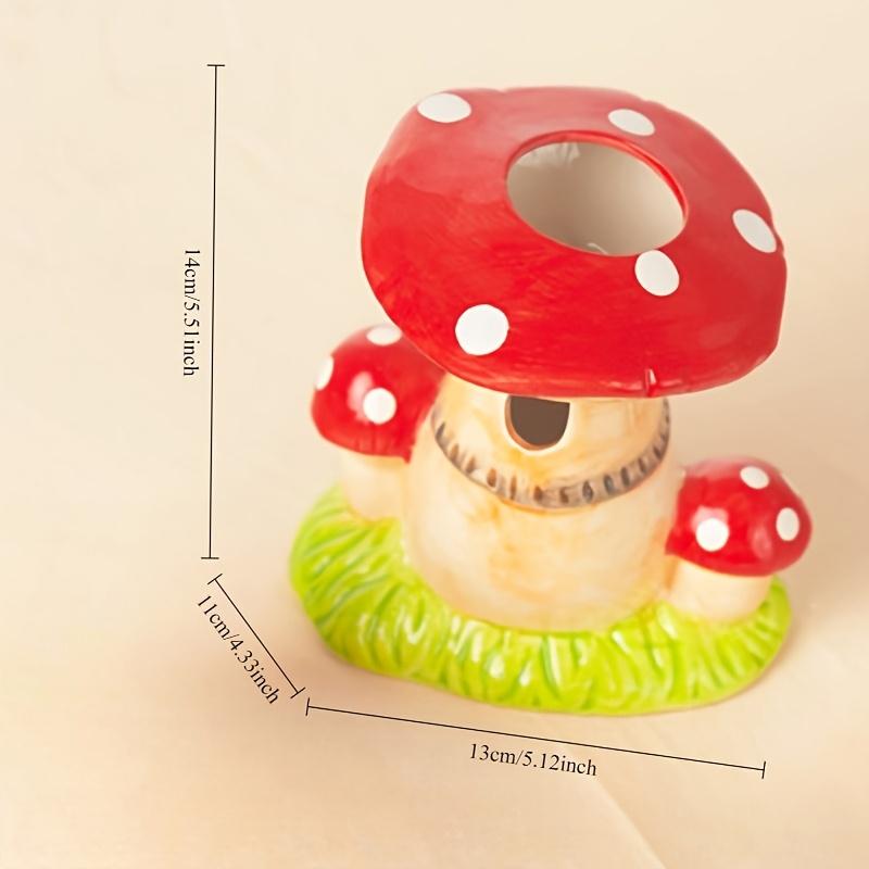 1Pc Mushroom Design Pet General Ceramic Nest Hamster Golden Bear Furniture Sleeping Nest House Pet Supplies