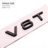 ABS V6T V8T Fender Side Body Emblem Logo Tail Trunk Rear Badge Sticker Decal For 99a S3 S4 S5 S6 S7 S8 A3 A4 A5 A6 A7 Q3 Q5 Q7a99