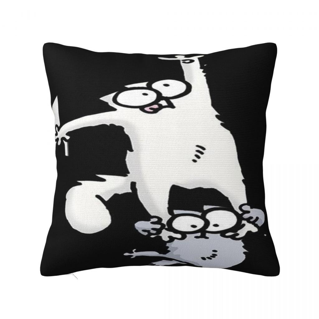 Home Decoration Simons Cartoon Cat Cats Pillowcases Stuff Pillow Covers Zippered Multi-Size