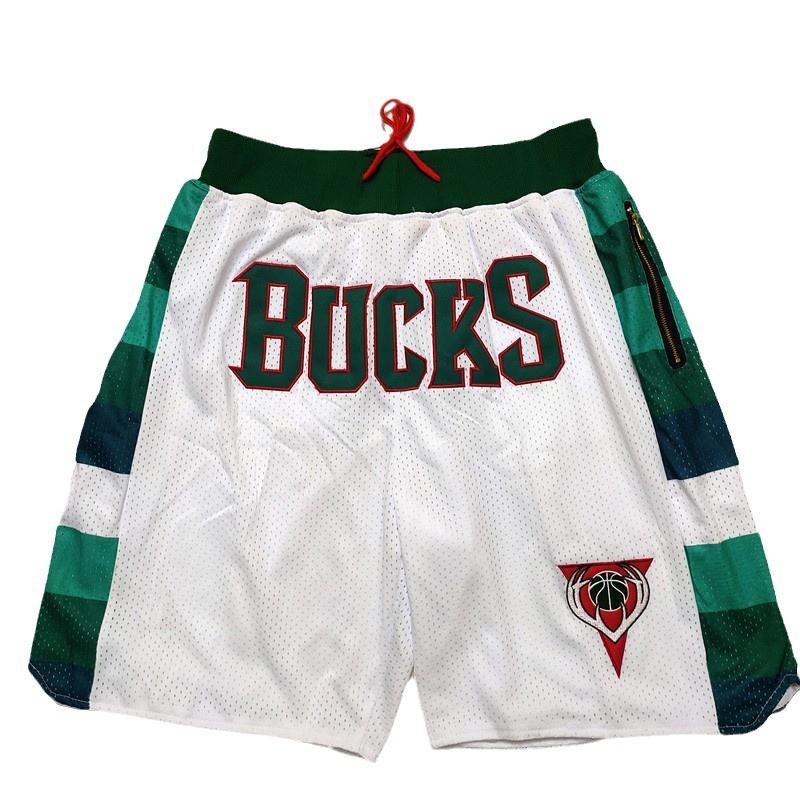 Mens Basketball Shorts With Team Embroidery NBA Style Loose Fit Athletic Pants Practice Casual Wear