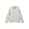 Fear of God Essentials FW21 Mock Neck Fleece Sweatshirt Unisex Tops Green Concrete FOG-FW21-110