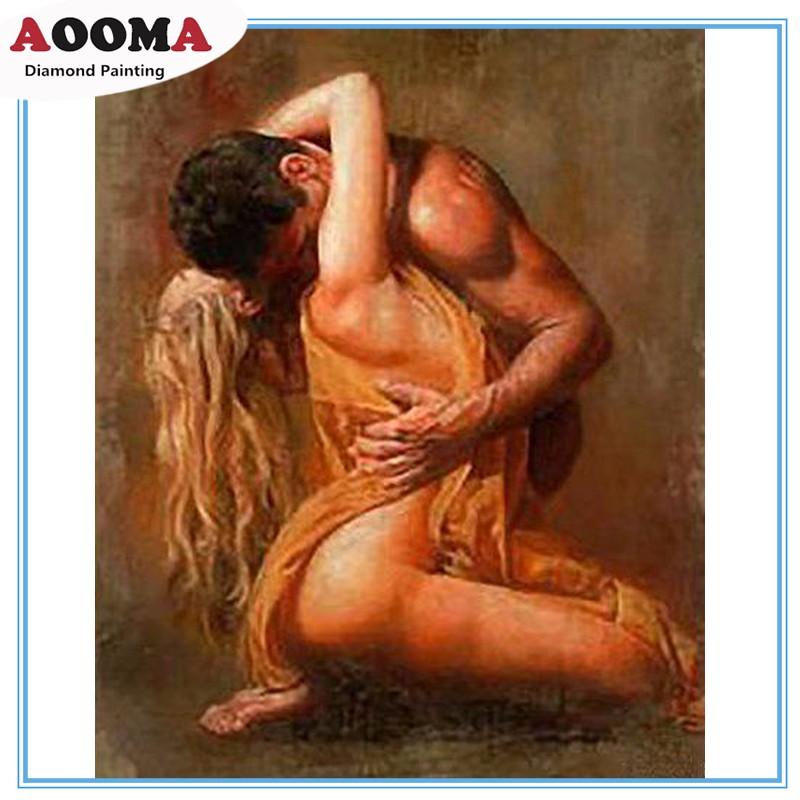DIY 5D Diamond Painting Sexy Couple Embroidery Cross Stitch Mosaic Home Decoration Gift