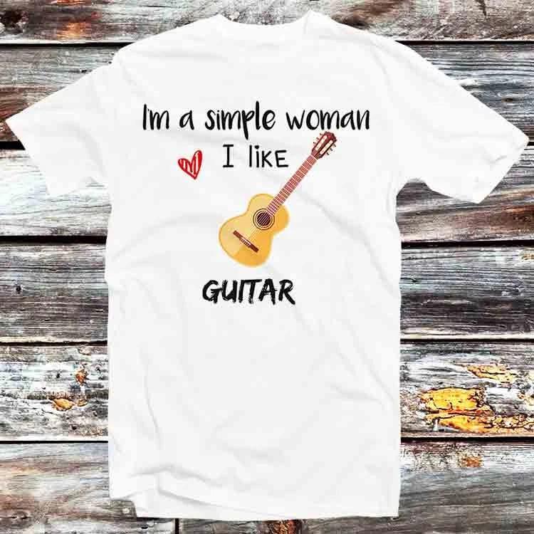 Im A Simple Unisex I Like Guitar T Shirt B936 XL