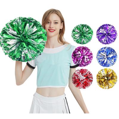 Colorful Cheerleading Pom Poms Girls Kids Finger Cheer Balls Black and Blue Gold Silver Red Green Dance Cheerleading Accessories