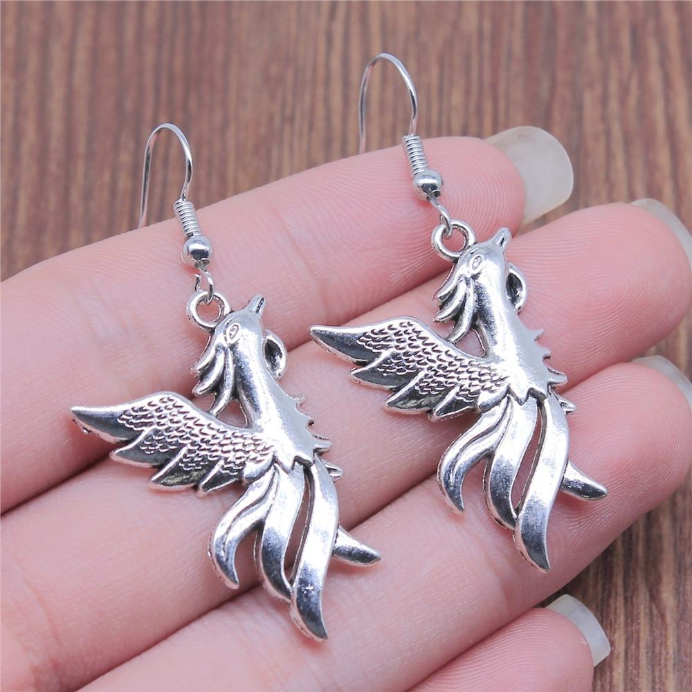 53 Styles Bird Earrings For Women Vintage Owl Dove Peacock Phoenix Swallow Feather Hummingbird Flamingo Parrot Earrings