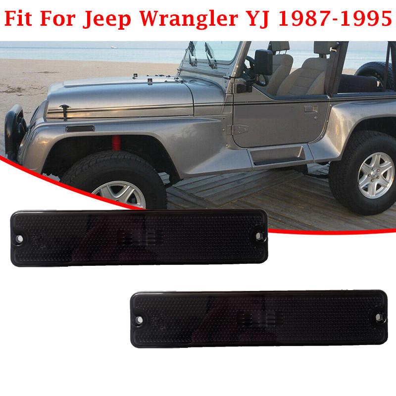 For Jeep Wrangler YJ 1987-1995 Exterior Accessories Car Front Side Fender Marker Light Housing Lamp Shell 56001424