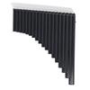 Pan Flute Instrument 18 Pipes Key of C Pan Pipe for Beginners Learning Teaching with Carrying Bag