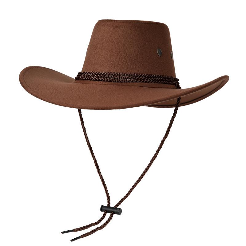 Дикая Искупление Периферия Ковбойская Шляпа Американский Винтаж Западная Цилиндр Взрывной Козырек Джаз Британский Солнцезащитный Широкополая Шляпа M（56-58cm）