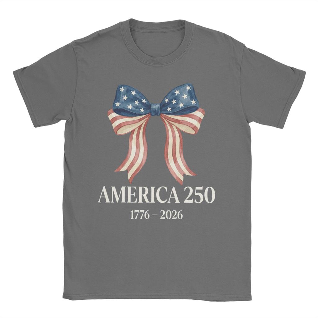 Anniversary USA TShirt Summer Novelty T Shirts Unisex Cotton O Neck Oversize Tees ShortSleeved Vintage Tshirt