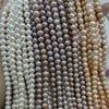 1String, Purple Pink White Natural Freshwater Pearls Beads for Jewelry Making DIY Crafts (Beads 7-8mm, Length 36cm)