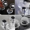 4/8pcs Removable Kitchen Gas Stove Knob Covers Safe Oil & Stain Resistant, Easy to Clean Heat-Resistant Switch protective cover