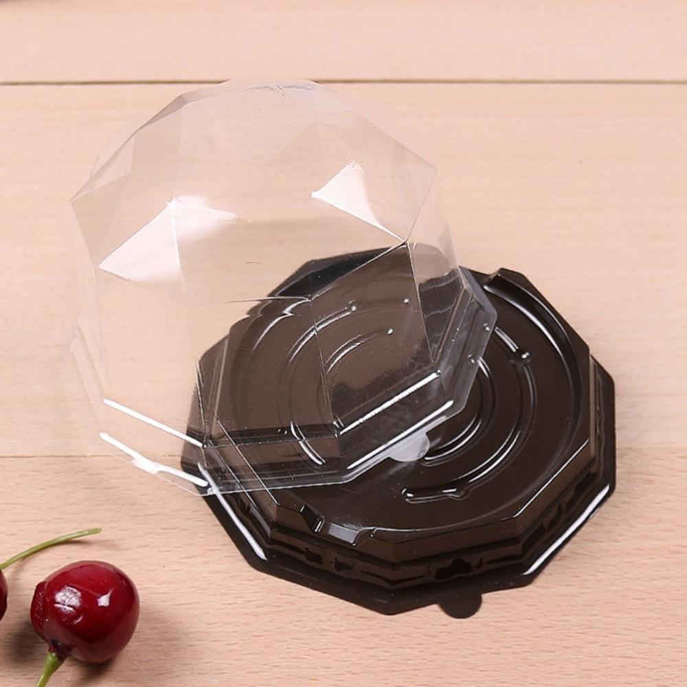 

with Dome Lids Transparent Mooncake Containers Mousse Packaging Holder Cake Boxes Muffin Pod