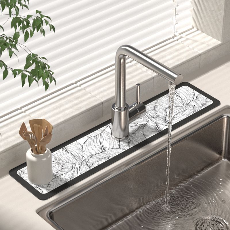 Wasserabsorbierende Matte für Wasserhähne, Küchenspülen, Waschbecken, Abtropfmatten, Spritzschutzmatten für Badezimmerarbeitsplatten
