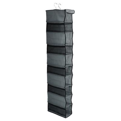 10 Layers Wardrobe Hanging Storage Bag Strong Load Bearing Multilayer Hanging Storage Bag for Shoes