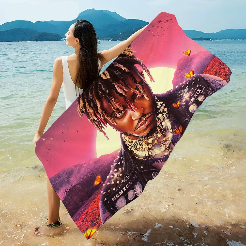 Rapper J-Juice WrldS Microfiber Blanket Quick Drying Beach Towels Oversized Printing Super Absorbent Pool Towel Blanket
