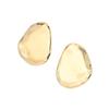 New geometric glossy stud earrings personalized fashion irregular earrings trend versatile daily metal earrings women
