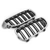 2PCS Dual Slat Style Grille Front Bumper Kidney Mesh Grill For BMW F30 F31 F35 F80 2012-2018 Bumper ABS Car Replacement