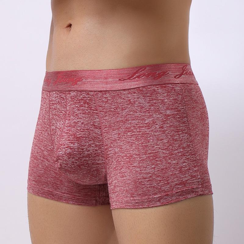 Cuecas Boxers Masculinas Premium Respiráveis Confortáveis Com Bolsa Luxuosa E Design de Boxer Elástico
