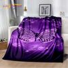 D Cartoon Dream Butterfly Flower Soft Plush BlanketFlannel Blanket Throw Blanket for Living Room Bedroom Bed Sofa Picnic Cover
