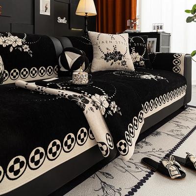Chenille Sofa Cushion Jacquard Four Seasons Universal French Style Sofa Cushion Anti Cat Scratching Sofa Cover Nonslip Couch Mat