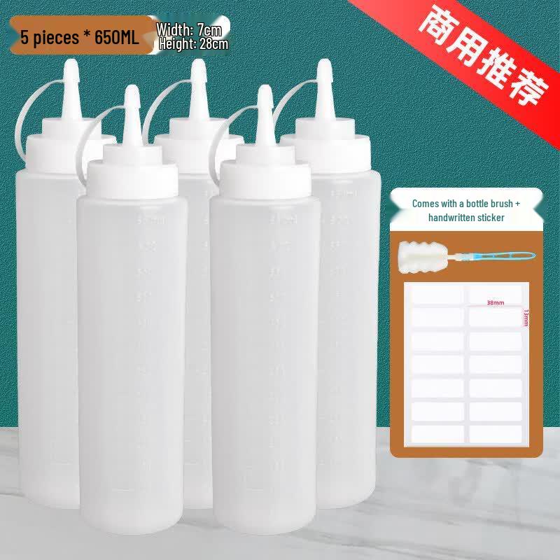 ZISIZ Food-Grade Silicone Squeeze Bottle