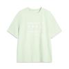 Li Ning Sports Lifestyle Series Casual Simple Letter Round Neck Pullover Short Sleeve T-Shirt Men T-Shirts Foam-Green AHSV477-4