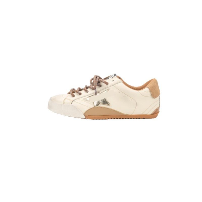 Gg Home Old Retro Star Small Dirty Shoes Women's Board Shoes New Versatile Casual Color Matching Straps Thin Sole Forrest Gump Shoes Women