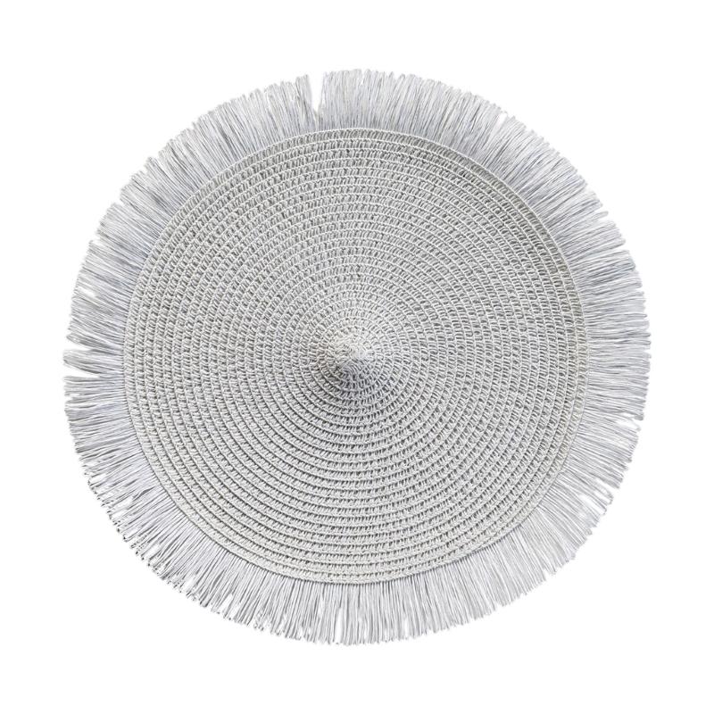 Safe Round Paper Placemat With Pattern For Indoor And Outdoor Use Round Place Mats