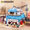 Keeppley Naruto Ichiro Lamian Noodles Shop Building Block Model Children's Educational Toy Birthday Gift Assembled Animation