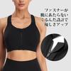 [veimia] Sports bra that does not shake [Large size/stable feeling] Opens in the front fastener sports bra ladies Wakitaka non-wire Sweat absorbent