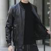 Men's Slim Fit Leather Jackets: Autumn/Winter Velvet, Motorcycle & Flight Styles, Warm & Casual, Korean Design for All Ages.