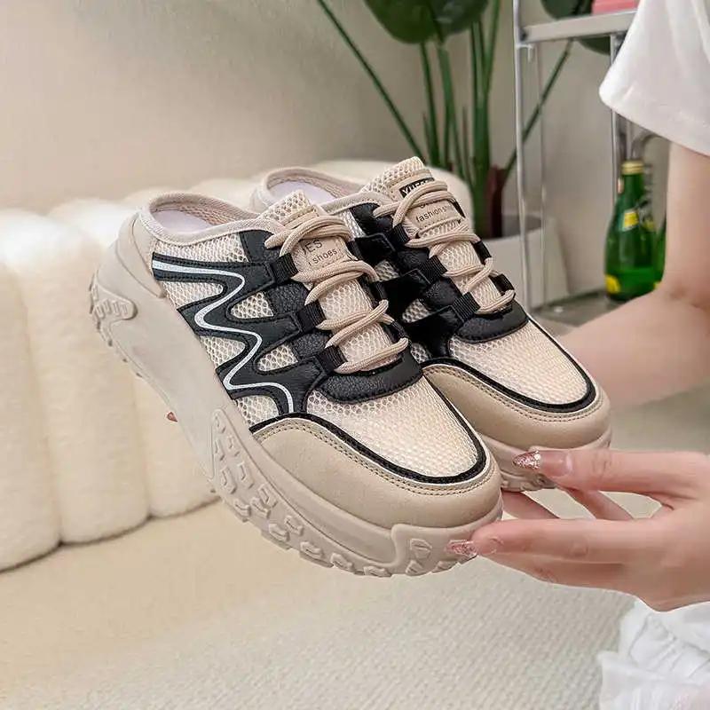 Fashion Flat-heeled Ecoleather Women's Luxury Flat Training Sneakers Woman Sport Shoes Women White Tenya Sapateneis Boty Jogging