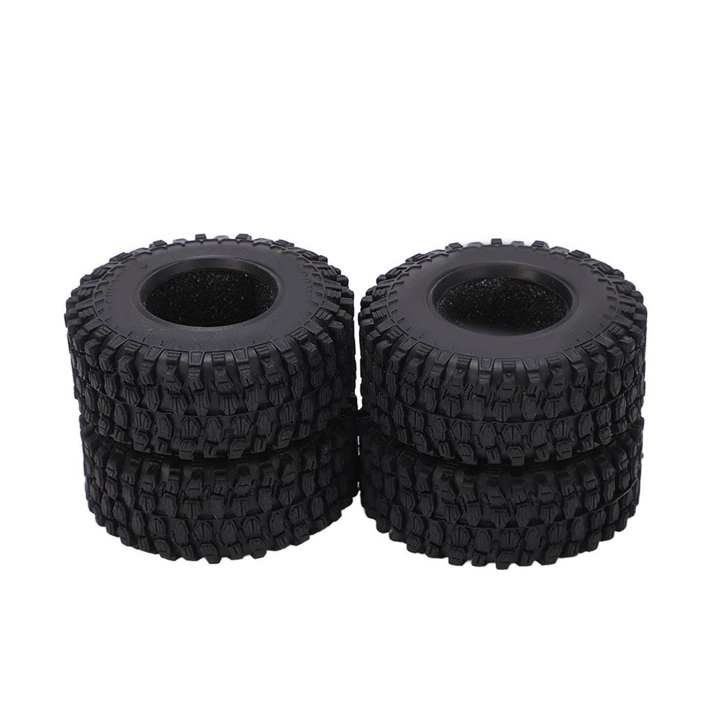 4PCS RC Wheel Tire Rubber Tyre 51mm Diameter for Axial SCX24 1 24 Remote Control Cars