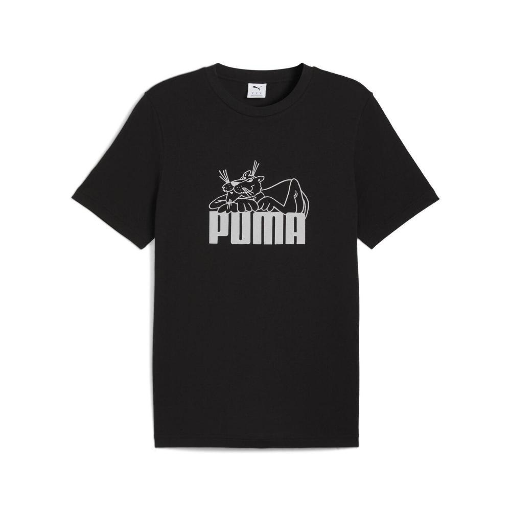 Puma Men Graphic Super Tee Black 634048