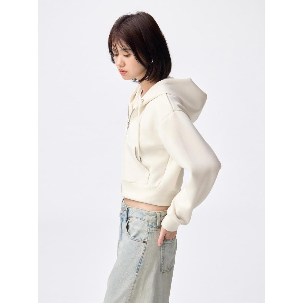 Gu Puff Sweat Full Zip Parka