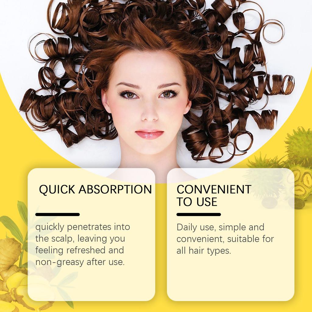 Ouhoe Ginger Hair Care Oil Nourishing Botanical Essence For Healthy Shiny Hair And Scalp