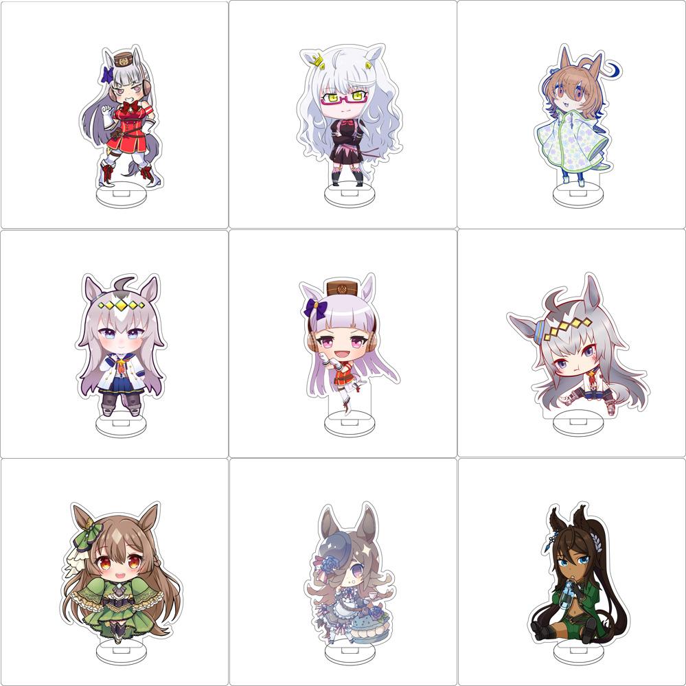 10CM Anime Pretty Derby Figure Stand Model Daiwa Scarlet/Satono Diamond Cute Desk Decor Standing Sign Gifts
