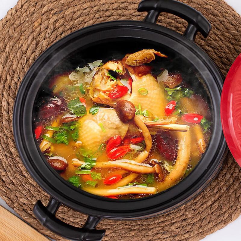 Smaltovaný keramický hrnec Huameiguan, 3,2 l