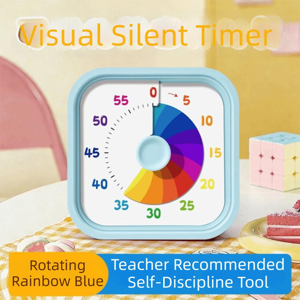 60 Minutes Visual Timer Square Kitchen Cooking Timer Countdown Timer  Kids Children Reminder