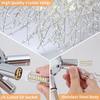 6-Light Sputnik Flush Mount Ceiling Light Fixture, Modern Chrome Crystal Firework Ceiling Lights, Close to Ceiling Lamp for Bedroom Kitchen Hallway