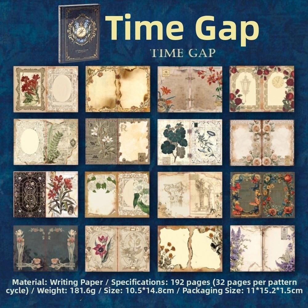 

Scrapbooking A6 Hardcover Notebook 192 Sheets Journal Notebook Planner Notebook Student Notepad Time Gap