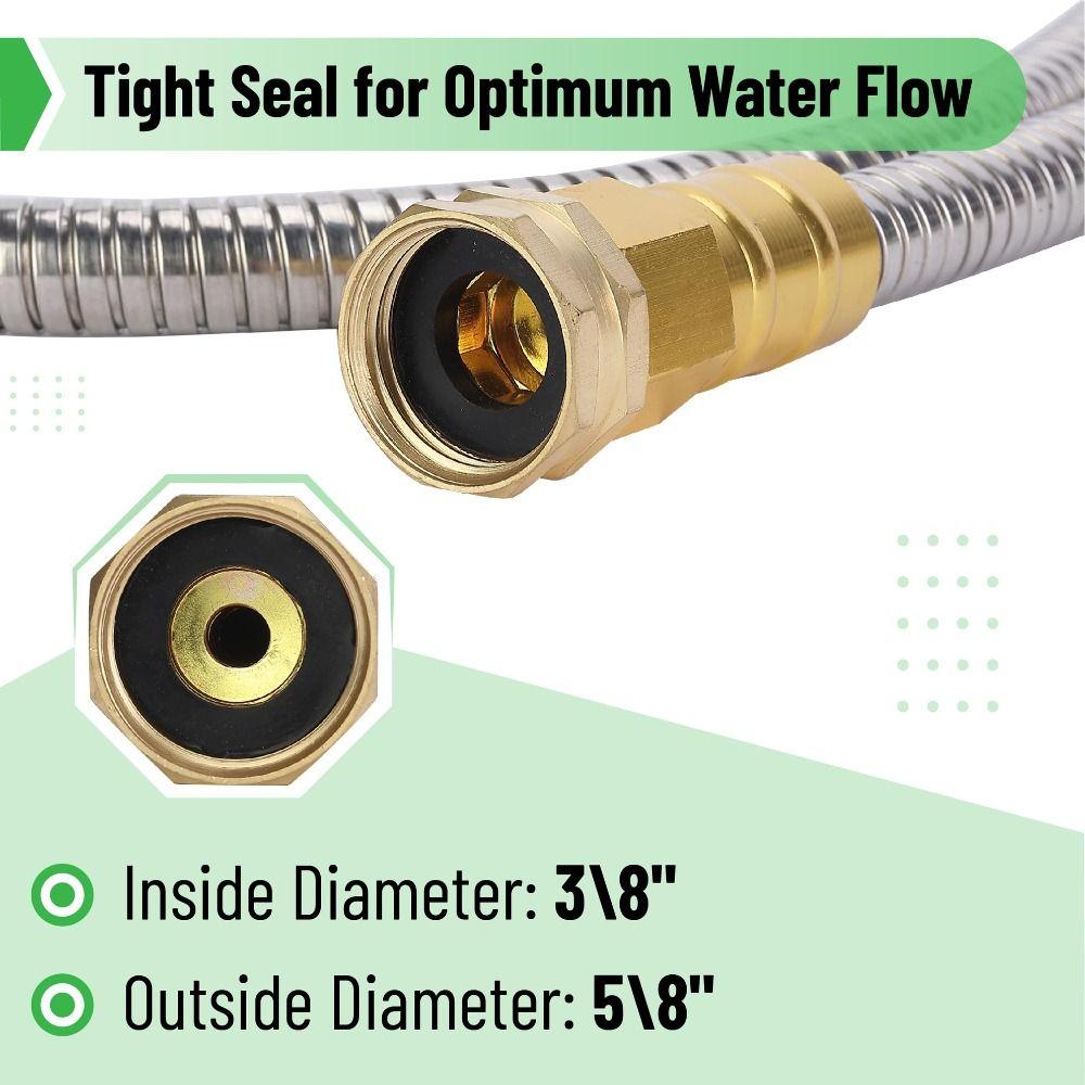 Furtun de duș ranforsat din oțel inoxidabil furtun de schimb tub de extensie universal casă hotel